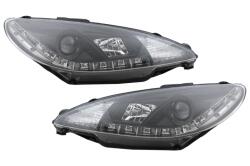 KITT Lightning Faruri LED DRL Peugeot 207 (05.2006-06.2012) Negru Performance AutoTuning