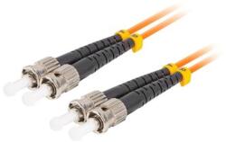 Lanberg MM ST/UPC-ST/UPC duplex 1m Orange FO-STST-MD21-0010-OG (FO-STST-MD21-0010-OG)