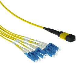 ACT Singlemode 9/125 OS2 fanout cable 1 X MTP female - 4 X LC duplex 8 fibers 1m Yellow RL7861 (RL7861)