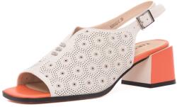 KARISMA Sandale dama elegante din piele naturala, KARISMA, 7QXS60021C 52-N, crem
