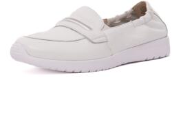 Caprice Pantofi dama casual din piele naturala, Caprice, 9-24702-44 105 WHITE DEER, alb