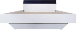 International Service Pat dublu cu tablie Madrid-LUX, pal alb /MDF negru acril , 1600 x 2000 mm