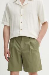 APC A. P. C. pamut rövidnadrág short crew zöld, férfi, COHFU. H10198 - zöld 52