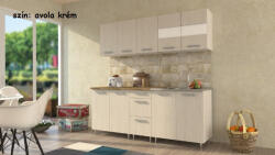  Anikó konyhabútor avola krém 2 MÉLY MEDENCÉS MOSOGATÓTÁLCÁVAL (323101_avola_2_mely)