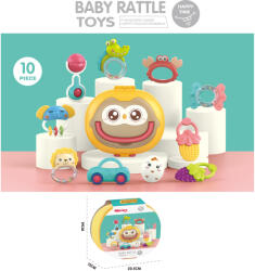 Chipolino, TOYS Беб. дрънкалка и гризалка 10 части Кутия (drn02460887)