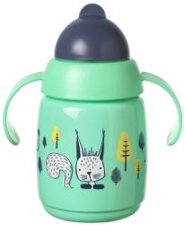 Tommee Tippee Неразливаща се чаша със сламка Tomme Tippee - Superstar, 300 ml, зелена (TT.0222)