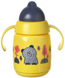 Tommee Tippee Неразливаща се чаша със сламка Tomme Tippee - Superstar, 300 ml, жълта (TT.0223)