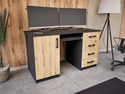 Homezon Veritas íróasztal (Antracit-Artisan) modern