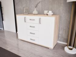 Homezon Astera Komód (Sonoma-Fehér) modern