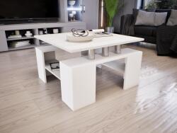 Homezon Tavolo Dohányzóasztal (Fehér-Hófehér kőris) modern