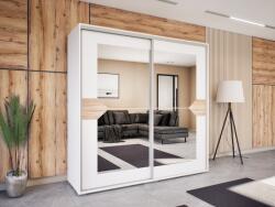 Homezon Obsidio Tolóajtós Gardrób (Fehér-Sonoma) modern