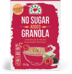 Vitalia granola hozzáadott cukor nélkül fehércsokis piros gyümölcs 300 g - vegyesbolt