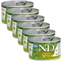 N&D Prime Adult boar & apple 6x140 g