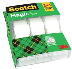 3M Ragasztószalag, adagolón, kézi, 19 mm x 7, 5 m, 3M SCOTCH Magic Tape 810, 2+1 (LPM81975DG)