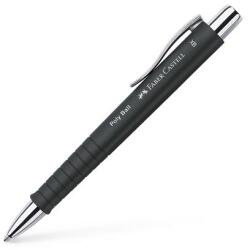 Faber-Castell Golyóstoll, 0, 7 mm, nyomógombos, feketek tolltest, FABER-CASTELL Poly Ball, kék (TFC241153)