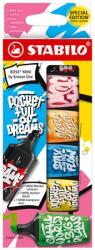 STABILO Szövegkiemelő, készlet, 2-5 mm, STABILO, Boss Mini Snooze One, 6 különböző szín (TST070630)