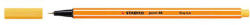 STABILO Tűfilc, 0, 4 mm, STABILO Point 88, sárga (TST88441) - irodasziget