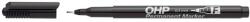 ICO Alkoholos marker, OHP, 0, 5 mm, F, ICO, fekete (TICOHPFFK) - irodasziget