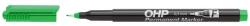 ICO Alkoholos marker, OHP, 0, 5 mm, F, ICO, zöld (TICOHPFZ) - irodasziget