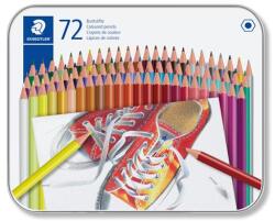 STAEDTLER Színes ceruza készlet, hatszögletű, fém dobozban, STAEDTLER 175, 72 különböző szín (TS175M72)