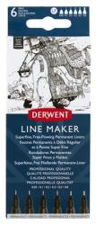 Derwent Tűfilc szett, 0, 05/0, 1/0, 2/ 0, 3/0, 5/0, 8 mm, DERWENT Line Marker, fekete (E2305559)