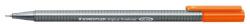 STAEDTLER Tűfilc, 0, 3 mm, STAEDTLER Triplus 334, narancssárga (TS3344)