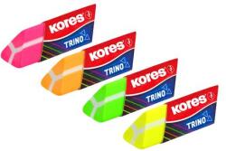 Kores Radír, KORES Trino, vegyes neon színek (IK40503) - irodasziget