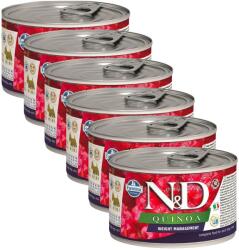 N&D Quinoa Adult Weight Management Mini 6x140 g