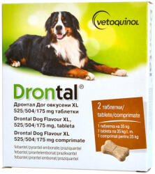 Drontal Plus XL 35 kg 2 tablete