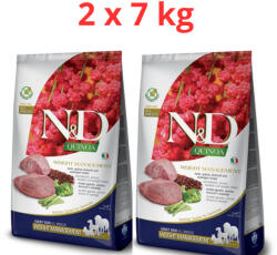 N&D Quinoa Grain Free Weight Management Medium & Maxi 2x7 kg