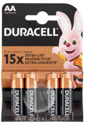 Duracell Basic AA elem - DL 4db - vegyesbolt