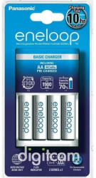 Panasonic eneloop K-KJ51MCC40E akkumulátor töltő időzítővel 4 db 1900mAh AA akkumulátorral (K-KJ51MCC40E)
