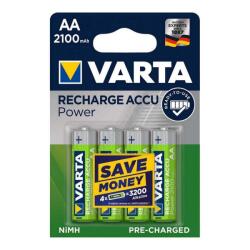 HOME VARTA 56706 akkumulátor AA, NiMH akkumulátor, ceruza, 2100 mAh kapacitás, RTU - feltöltött és használatra kész, 4 db/csomag 4 db-os kiszerelés! (56706)