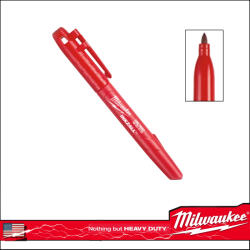 Milwaukee Jelölő filctoll alkoholos, hegyes 1 mm Milwaukee INKZALL - PIROS (48223170) - pumatools
