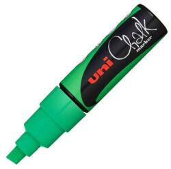 uni Chalk Marker Pen PWE-8K Broad Chisel Tip - Fluorescent Green (2UPWE8KFLZ)