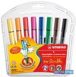 STABILO Trio Scribbi 8db-os vegyes színű filctoll készlet (368/8-01) - bevachip