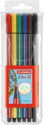 STABILO "Pen 68" rostirón, 1 mm, 6 színben (33978)