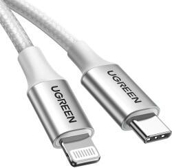 UGREEN US304 Type-C - Lightning kábel MFi 3A 1m - ezüst