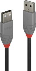 Lindy LNY-36691 : Кабел USB 2.0 Type A-А, Anthra Line, M-M, 0.5 м (LINDY LNY-36691)
