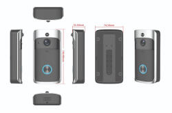 Stilo Smart kaptelefon (videó) vezeték nélküli WIFI-s, akkumulátoros, beltéri egység nélkül STI1571 (javasolt hozzá a STI1572 csengő) (STI1571)