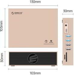 ORICO Type-C 15-in-1 10Gbps Multifunction Docking Station / input: USB-C 10Gbps; output: 2x USB-A 3.0, 4x USB-A 2.0, 1x USB-C 3.0, 1x TF/SD(USB2.0), 2x HDMI 4K/60Hz, 1x DP 4K/60Hz, 1x RJ45 (1000Mbps), 1x 3.