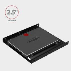 AXAGON HDD beépítő keret AXAGON RHD-125B 2, 5" SSD/HDD konzol 3, 5" rekeszbe fekete (RHD-125B)