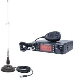 PNI Kit Statie radio CB PNI ESCORT HP 9001 PRO ASQ reglabil, AM-FM, 12V, 4W + Antena CB PNI ML100, 26-30MHz, 250W, 100cm, magnet 125m (PNI-PACK17PRO)