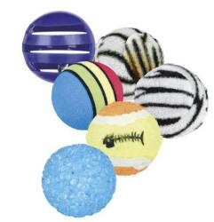 TRIXIE Set of Toy Balls - játék (labdák) macskák részére (6db/ø4cm) (028-4523)