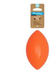 PitchDog Extremely Durable And Safe Football Dog Toy - játék (rögbi labda, narancssárga) kutyák részére (9cm) (62414)