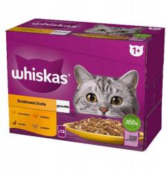 Mars-Nestlé Whiskas Poultry feasts - Nedves eledel (csirke-, pulyka-, kacsa-, baromfi- aszpikban ) macskák részére (12x85g)