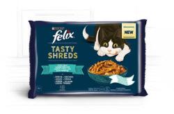 Mars-Nestlé Felix Tasty Shreds (halas válogatás - szószban) alutasakos - macskák részére (4x80g)
