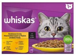 Mars-Nestlé Whiskas Poultry feasts - Nedves eledel (csirke-, pulyka-, kacsa-, baromfi- szószban ) macskák részére (12x85g)