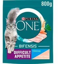 Mars-Nestlé Purina ONE Difficult Appetite - száraztáp (tőkehal, pisztráng) macskák részére (800g)