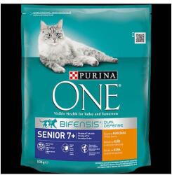 Mars-Nestlé Purina ONE Senior 7+ Bifensis (csirke, gabona) száraztáp idősebb felnőtt macskák részére (800g)
